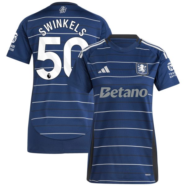 Aston Villa Jerseys - Official aston villa adidas third shirt 2024-25 – womens with swinkels 50 printing Collection for AVFC Fans