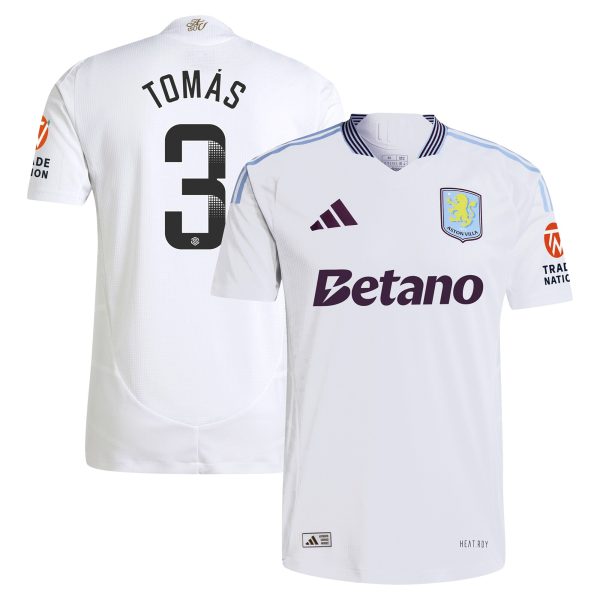 Aston Villa Jerseys - Official aston villa adidas wsl away authentic shirt 2024-25 with tomás 3 printing Collection for AVFC Fans