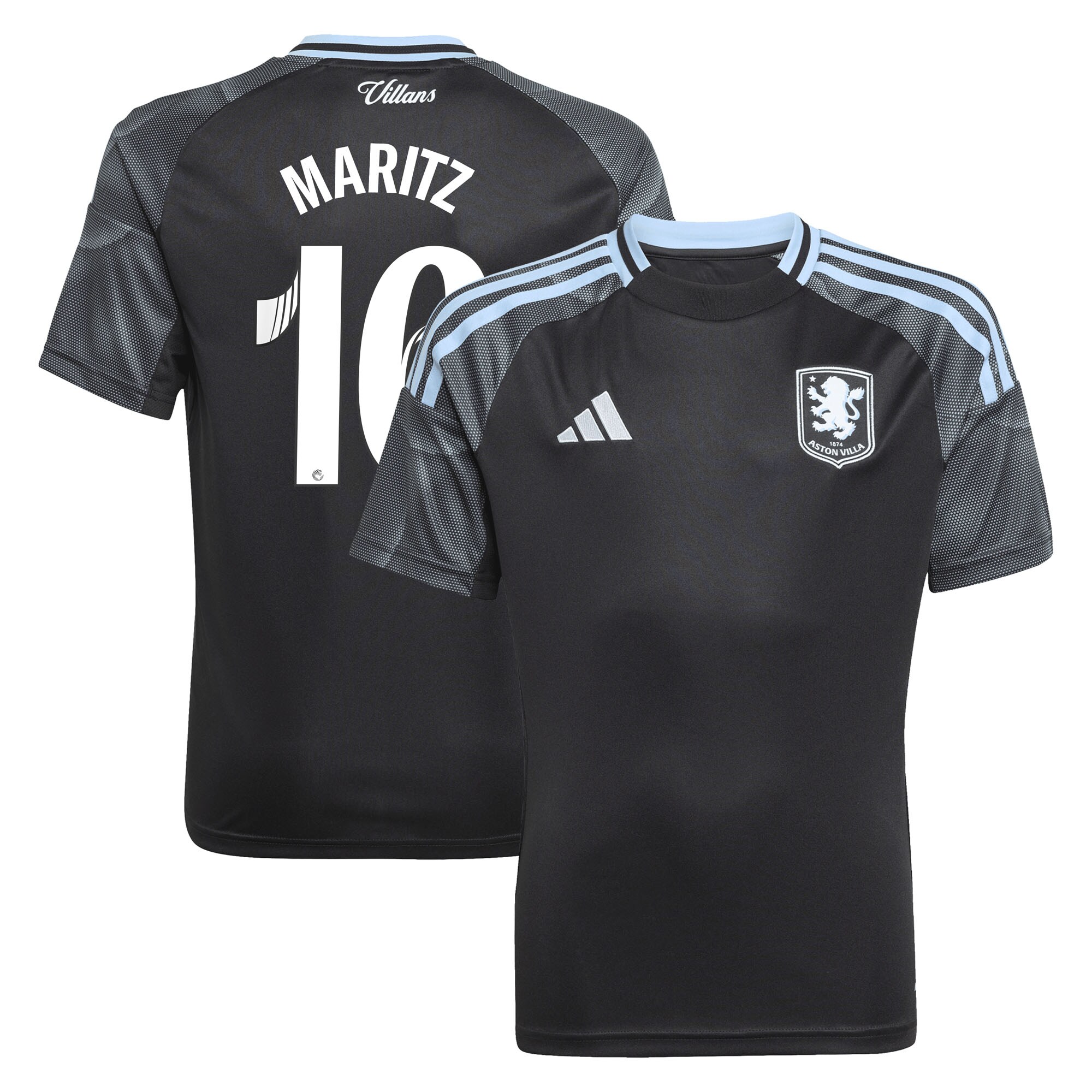 Aston Villa Jerseys - Official aston villa adidas wsl away shirt 2025-26 – kids with maritz 16 printing Collection for AVFC Fans