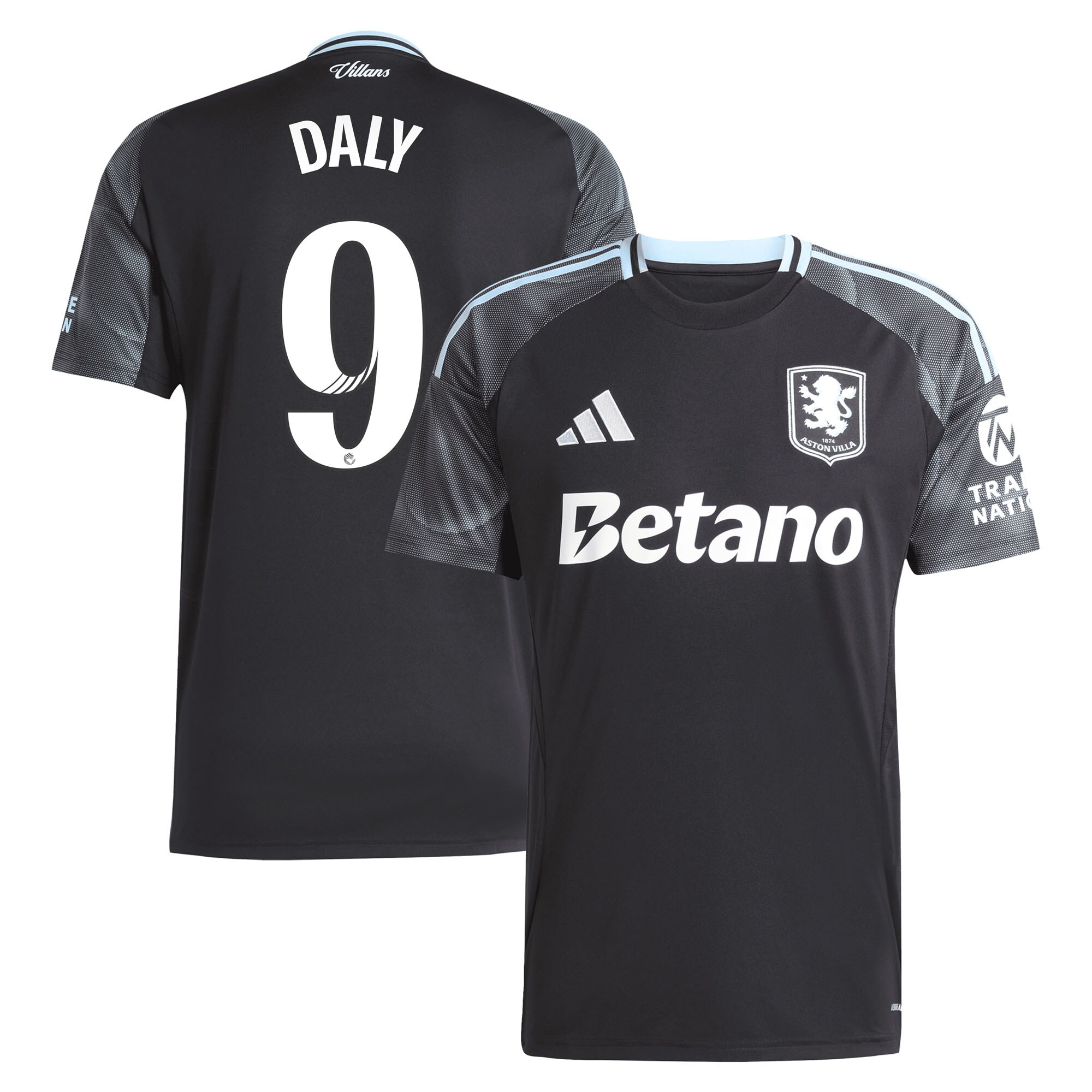 Aston Villa Jerseys - Official aston villa adidas wsl away shirt 2025-26 with daly 9 printing Collection for AVFC Fans