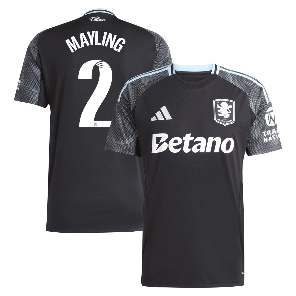 Aston Villa Jerseys - Official aston villa adidas wsl away shirt 2025-26 with mayling 2 printing Collection for AVFC Fans