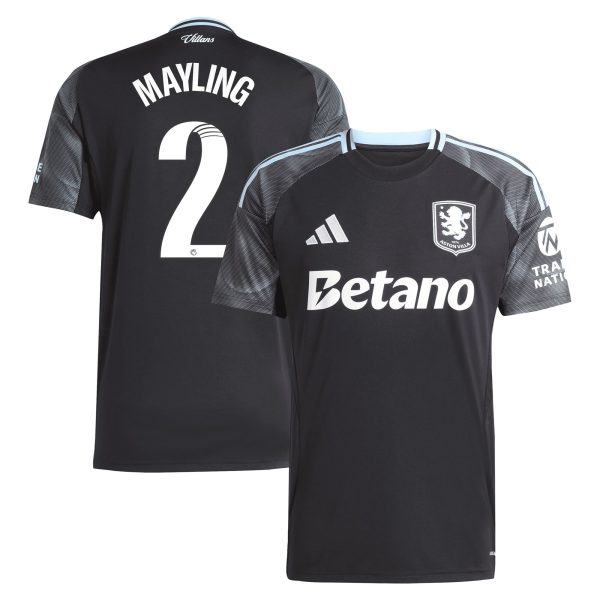 Aston Villa Jerseys - Official aston villa adidas wsl away shirt 2025-26 with mayling 2 printing Collection for AVFC Fans