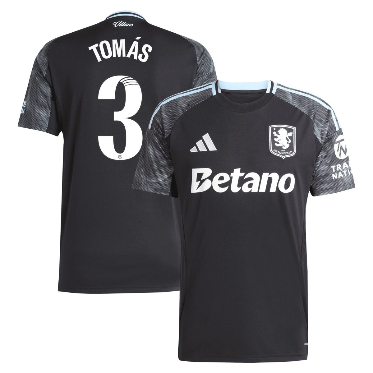 Aston Villa Jerseys - Official aston villa adidas wsl away shirt 2025-26 with tomás 3 printing Collection for AVFC Fans