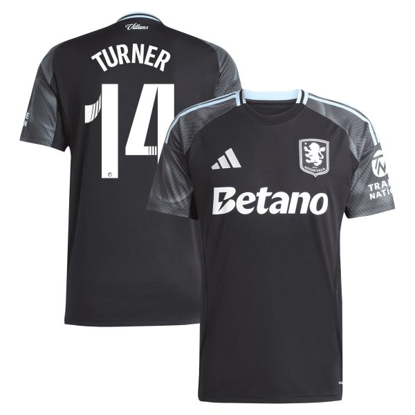 Aston Villa Jerseys - Official aston villa adidas wsl away shirt 2025-26 with turner 14 printing Collection for AVFC Fans