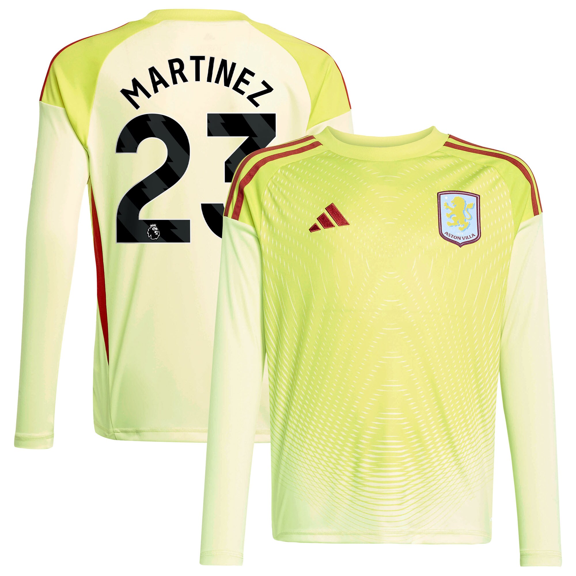 Aston Villa Jerseys - Official aston villa away goalkeeper shirt 2025-26 – kids with martinez 23 printing Collection for AVFC Fans