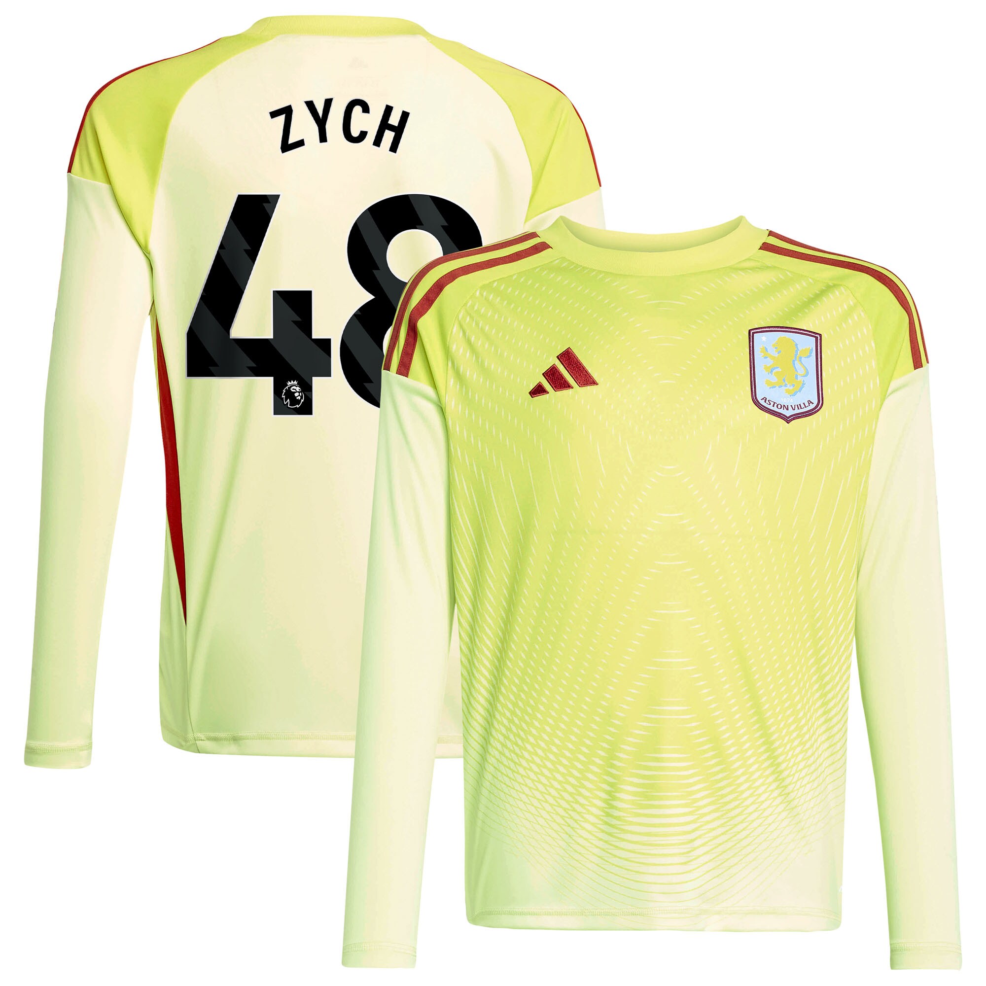 Aston Villa Jerseys - Official aston villa away goalkeeper shirt 2025-26 – kids with zych 48 printing Collection for AVFC Fans