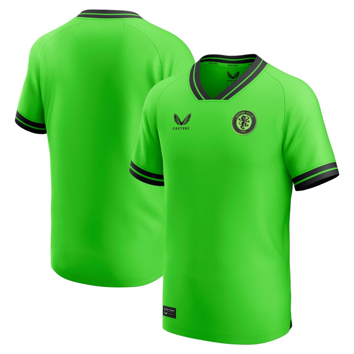 Aston Villa Jerseys - Official aston villa castore away goalkeeper shirt 2023-24 – kids with custom printing Collection for AVFC Fans