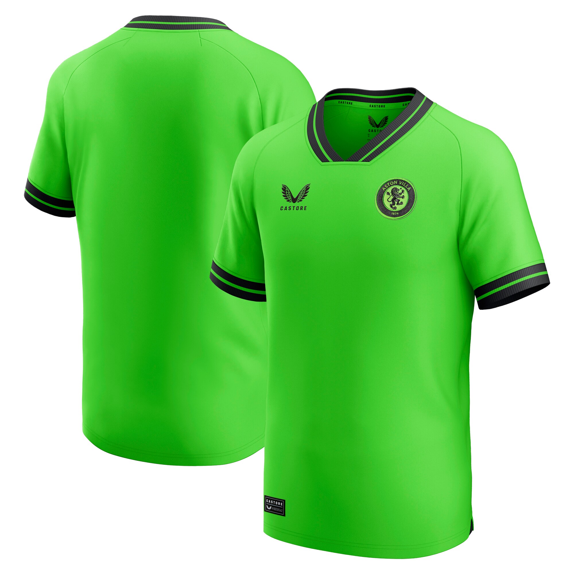 Aston Villa Jerseys - Official aston villa castore away goalkeeper shirt 2023-24 – kids with custom printing Collection for AVFC Fans