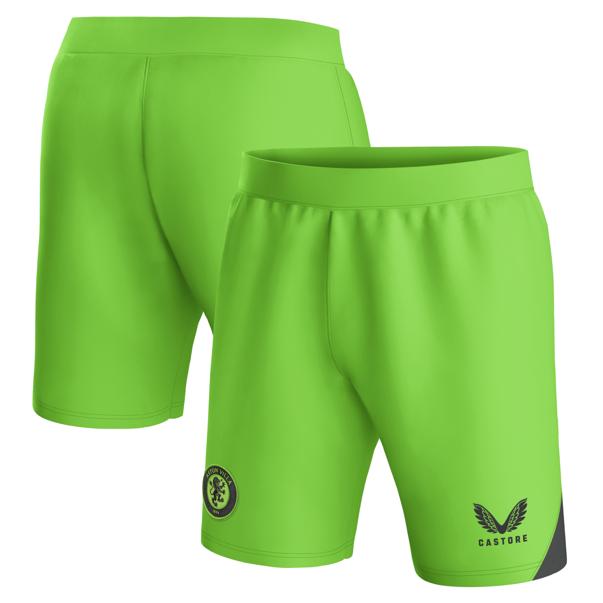 Aston Villa Jerseys - Official aston villa castore away goalkeeper shorts 2023-24 – kids – 13385917 with custom printing Collection for AVFC Fans