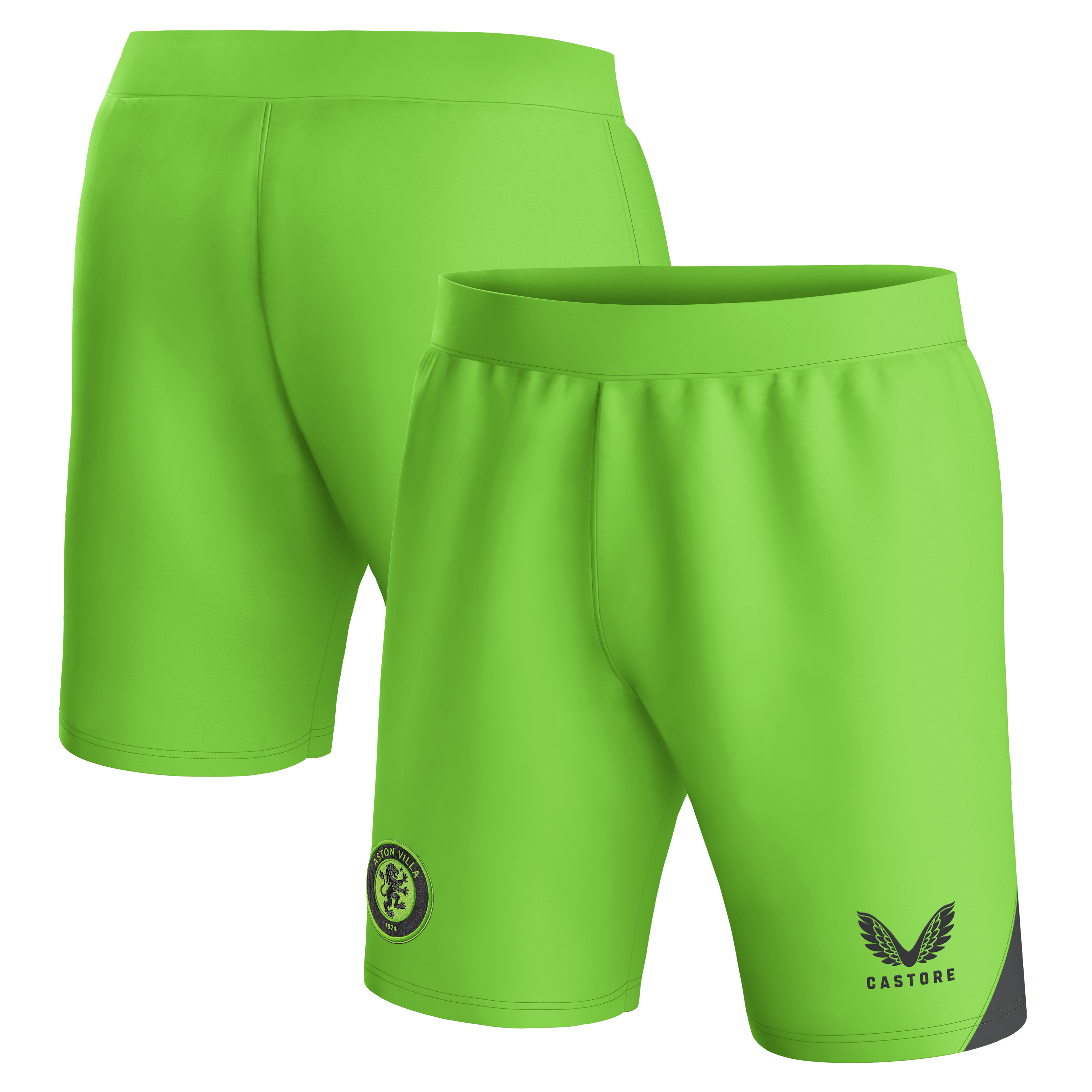 Aston Villa Jerseys - Official aston villa castore away goalkeeper shorts 2023-24 – kids – 13385917 with custom printing Collection for AVFC Fans