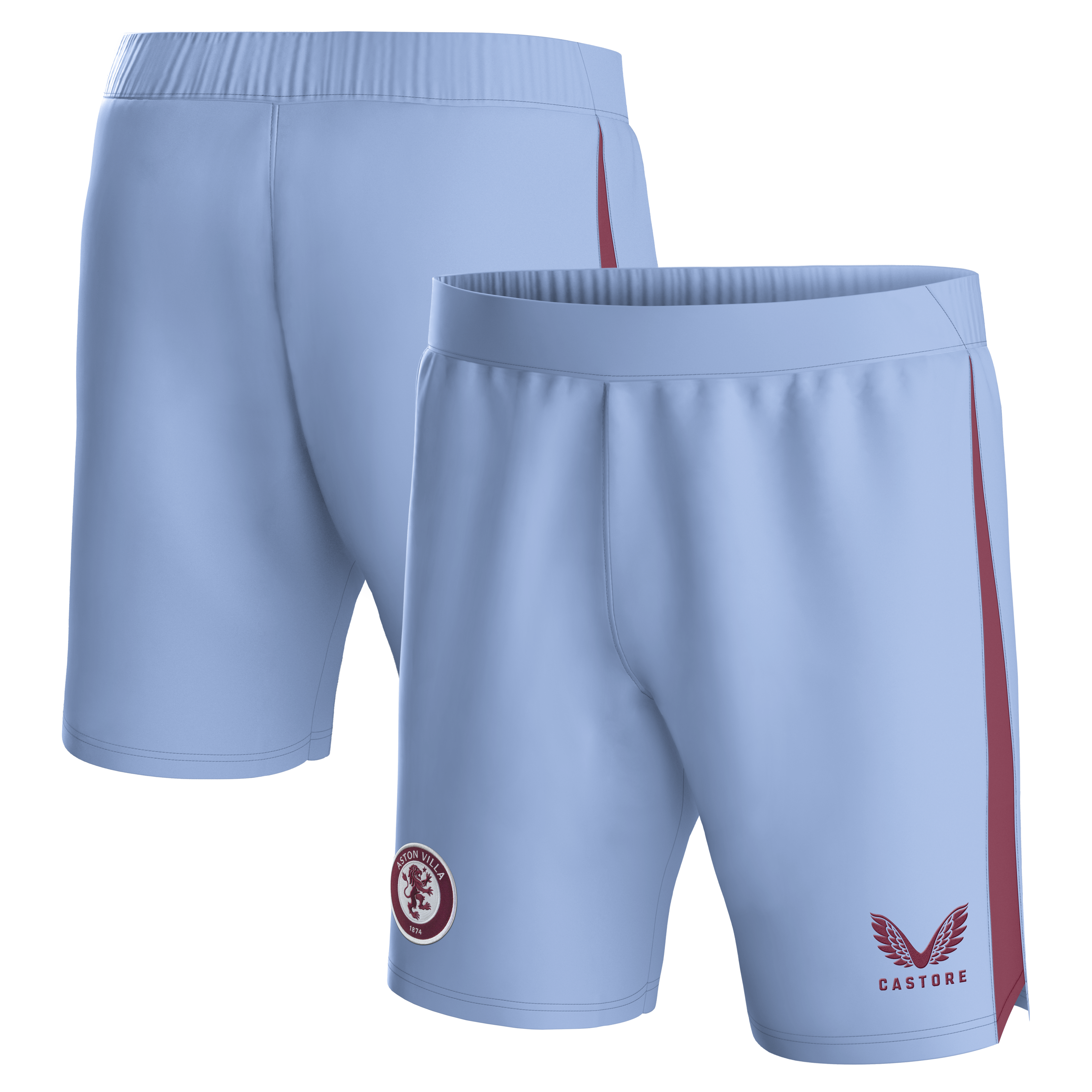 Aston Villa Jerseys - Official aston villa castore away shorts 2023-24 – kids with custom printing Collection for AVFC Fans