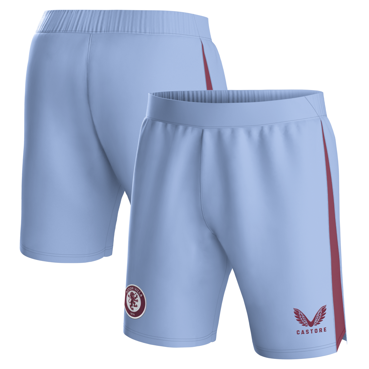 Aston Villa Jerseys - Official aston villa castore away shorts 2023-24 with custom printing Collection for AVFC Fans