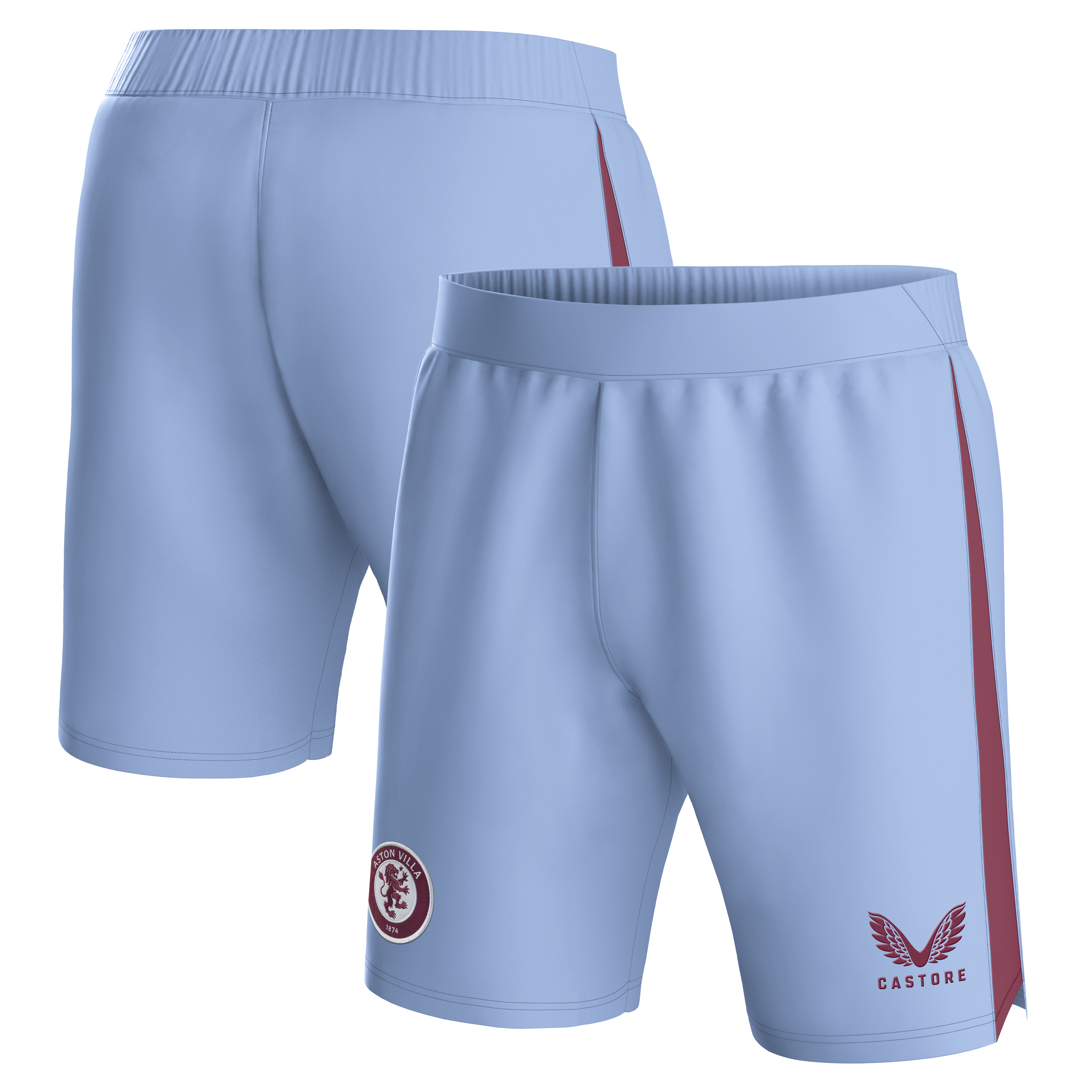 Aston Villa Jerseys - Official aston villa castore away shorts 2023-24 with custom printing Collection for AVFC Fans