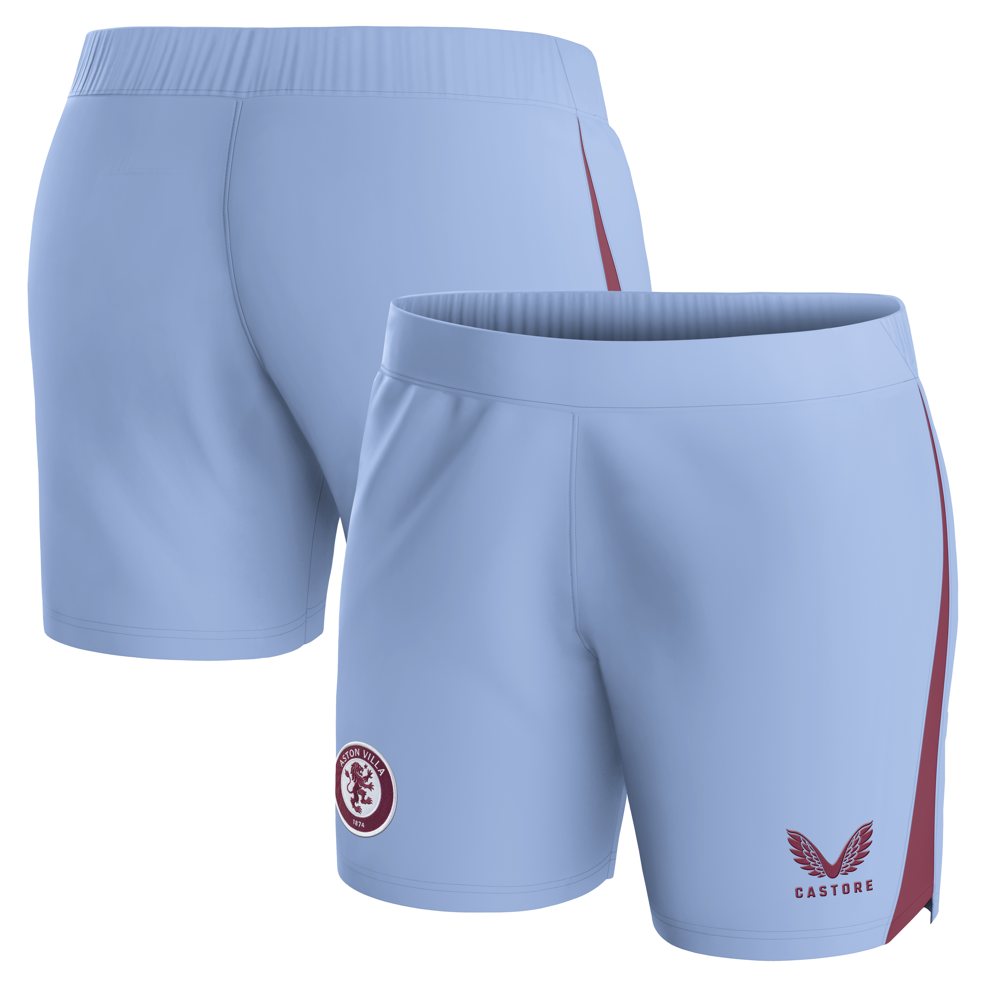 Aston Villa Jerseys - Official aston villa castore away shorts 2023-24 – womens with custom printing Collection for AVFC Fans
