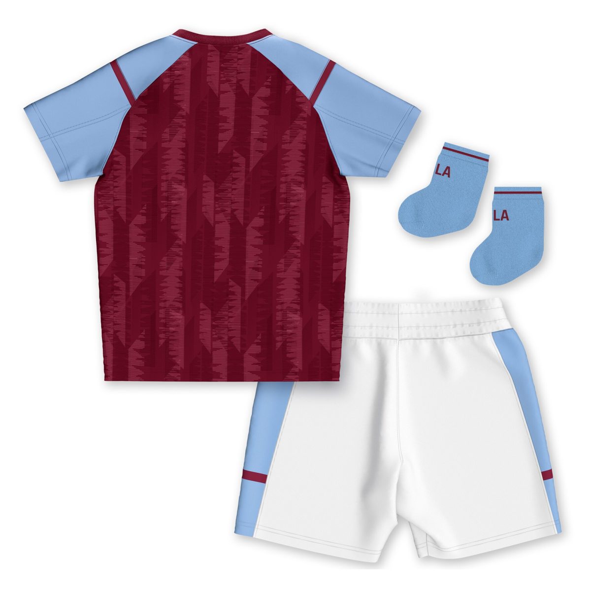 Aston Villa Jerseys - Official aston villa castore home baby kit 2023-24 with custom printing Collection for AVFC Fans