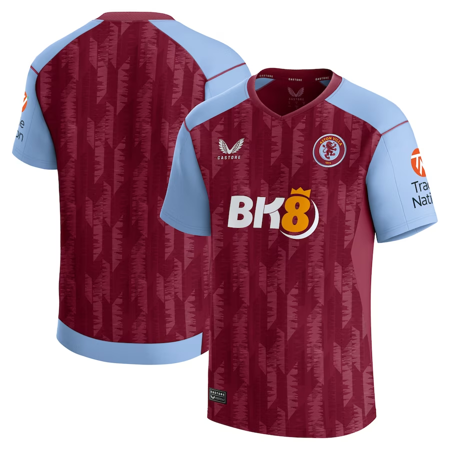 Aston Villa Jerseys - Official aston villa castore home shirt 2023-24 with custom printing Collection for AVFC Fans