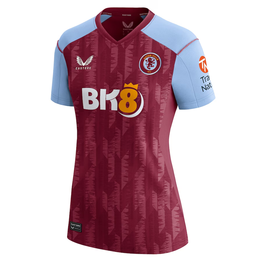 Aston Villa Jerseys - Official aston villa castore home shirt 2023-24 – womens with custom printing Collection for AVFC Fans