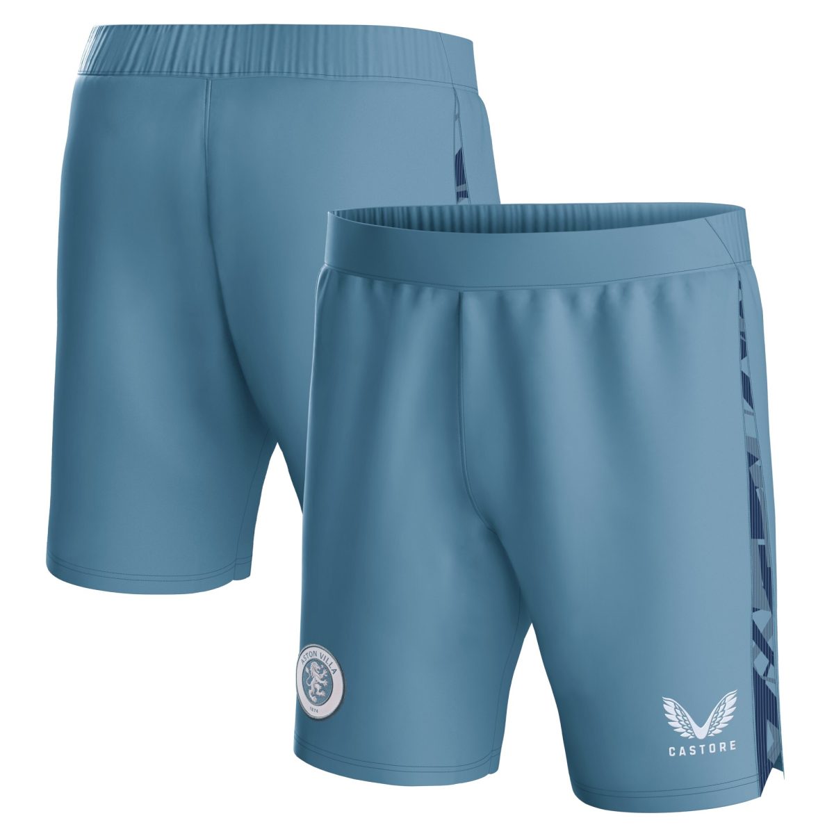 Aston Villa Jerseys - Official aston villa castore third shorts 2023-24 – kids with custom printing Collection for AVFC Fans