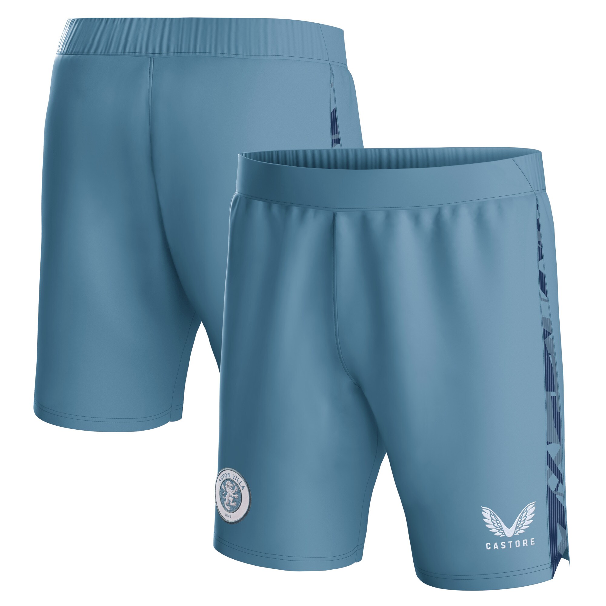 Aston Villa Jerseys - Official aston villa castore third shorts 2023-24 – kids with custom printing Collection for AVFC Fans