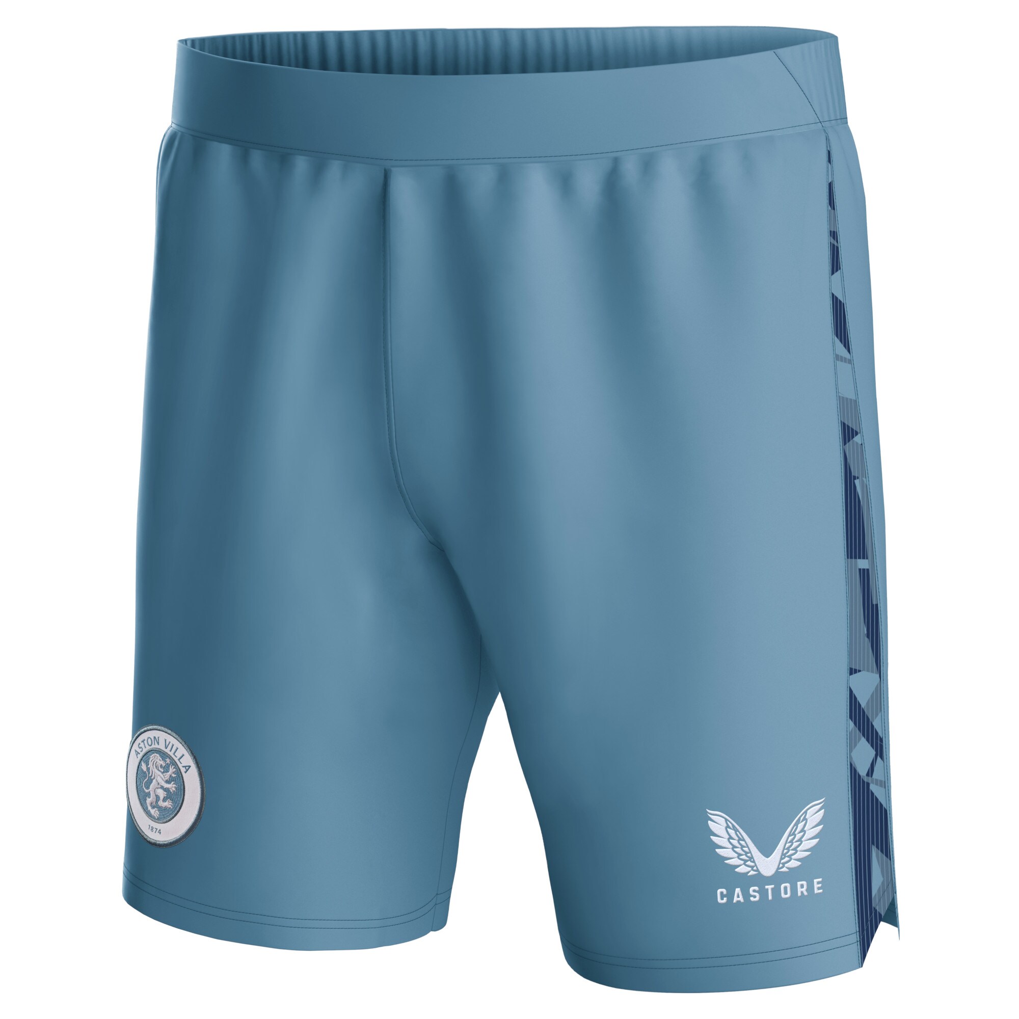 Aston Villa Jerseys - Official aston villa castore third shorts 2023-24 – kids with custom printing Collection for AVFC Fans