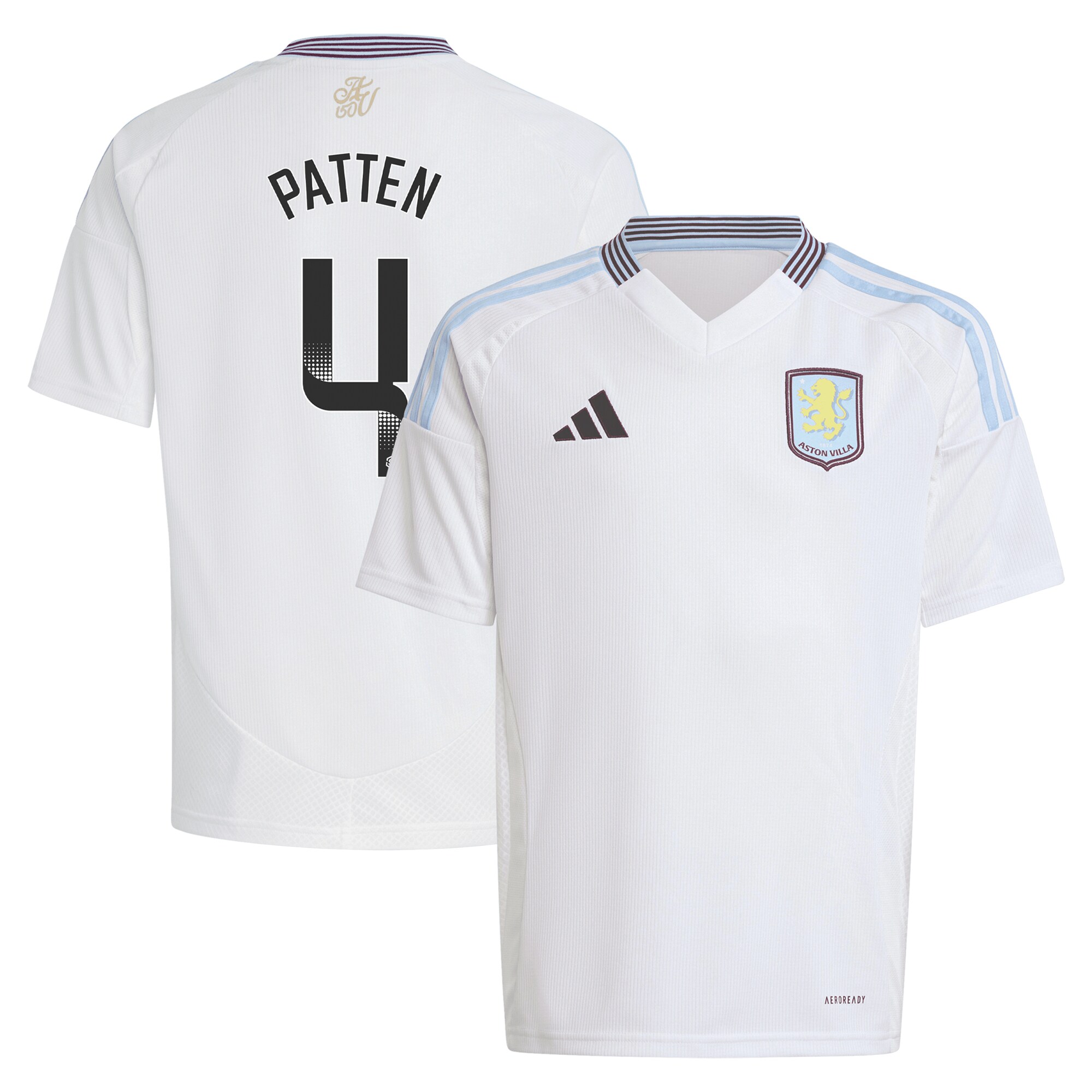 Aston Villa Jerseys - Official aston villa wsl adidas away shirt 2024-25 – kids with patten 4 printing Collection for AVFC Fans