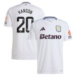 Aston Villa Jerseys - Official aston villa wsl adidas away shirt 2024-25 with hanson 20 printing Collection for AVFC Fans