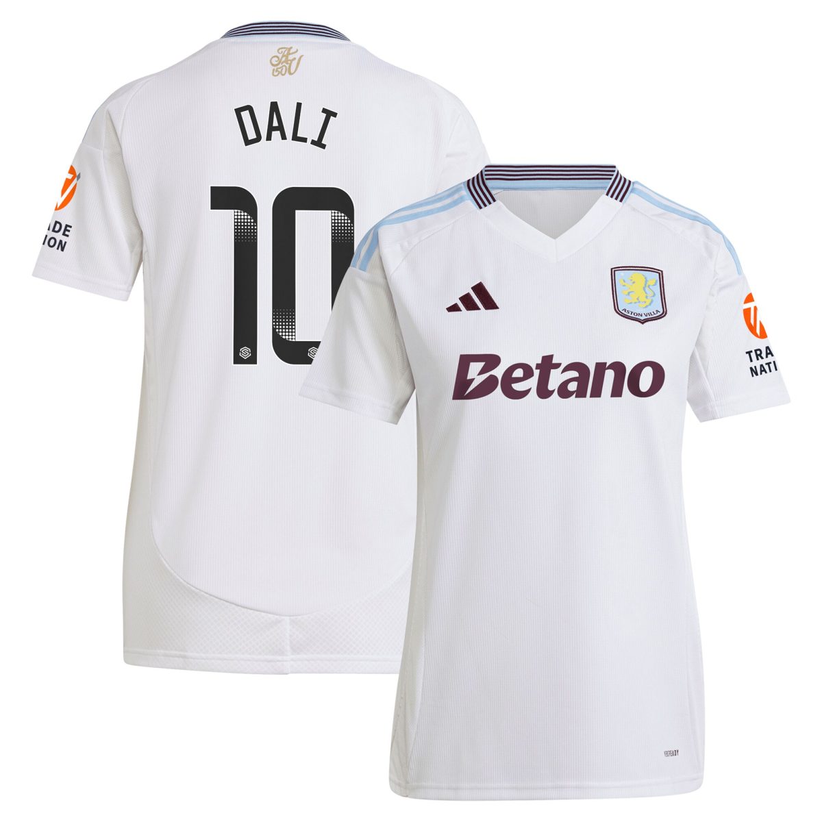 Aston Villa Jerseys - Official aston villa wsl adidas away shirt 2024-25 – womens with dali 10 printing Collection for AVFC Fans