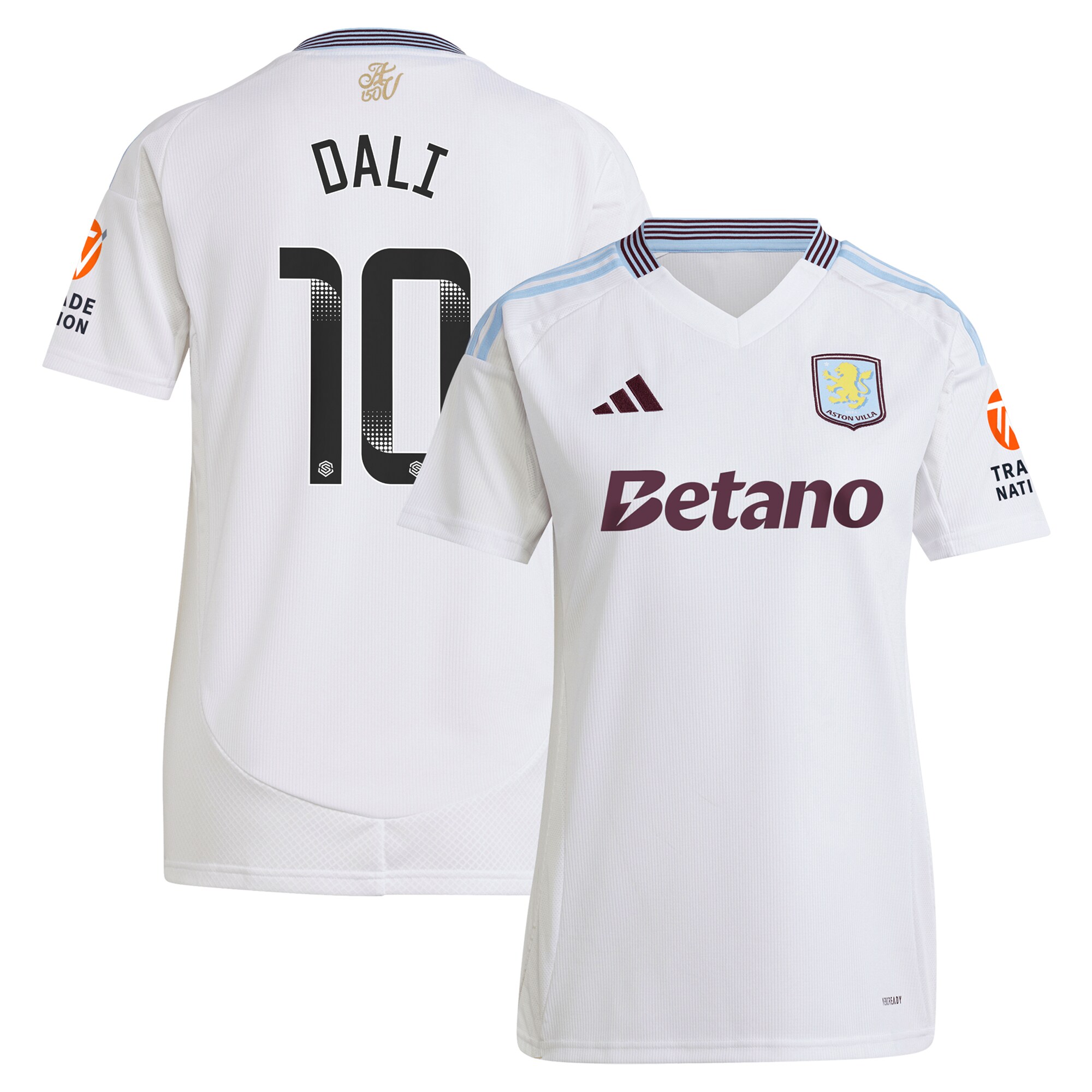 Aston Villa Jerseys - Official aston villa wsl adidas away shirt 2024-25 – womens with dali 10 printing Collection for AVFC Fans