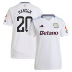 Aston Villa Jerseys - Official aston villa wsl adidas away shirt 2024-25 – womens with hanson 20 printing Collection for AVFC Fans