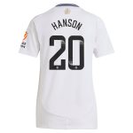 Aston Villa Jerseys - Official aston villa wsl adidas away shirt 2024-25 – womens with hanson 20 printing Collection for AVFC Fans