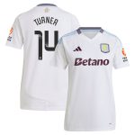 Aston Villa Jerseys - Official aston villa wsl adidas away shirt 2024-25 – womens with turner 14 printing Collection for AVFC Fans