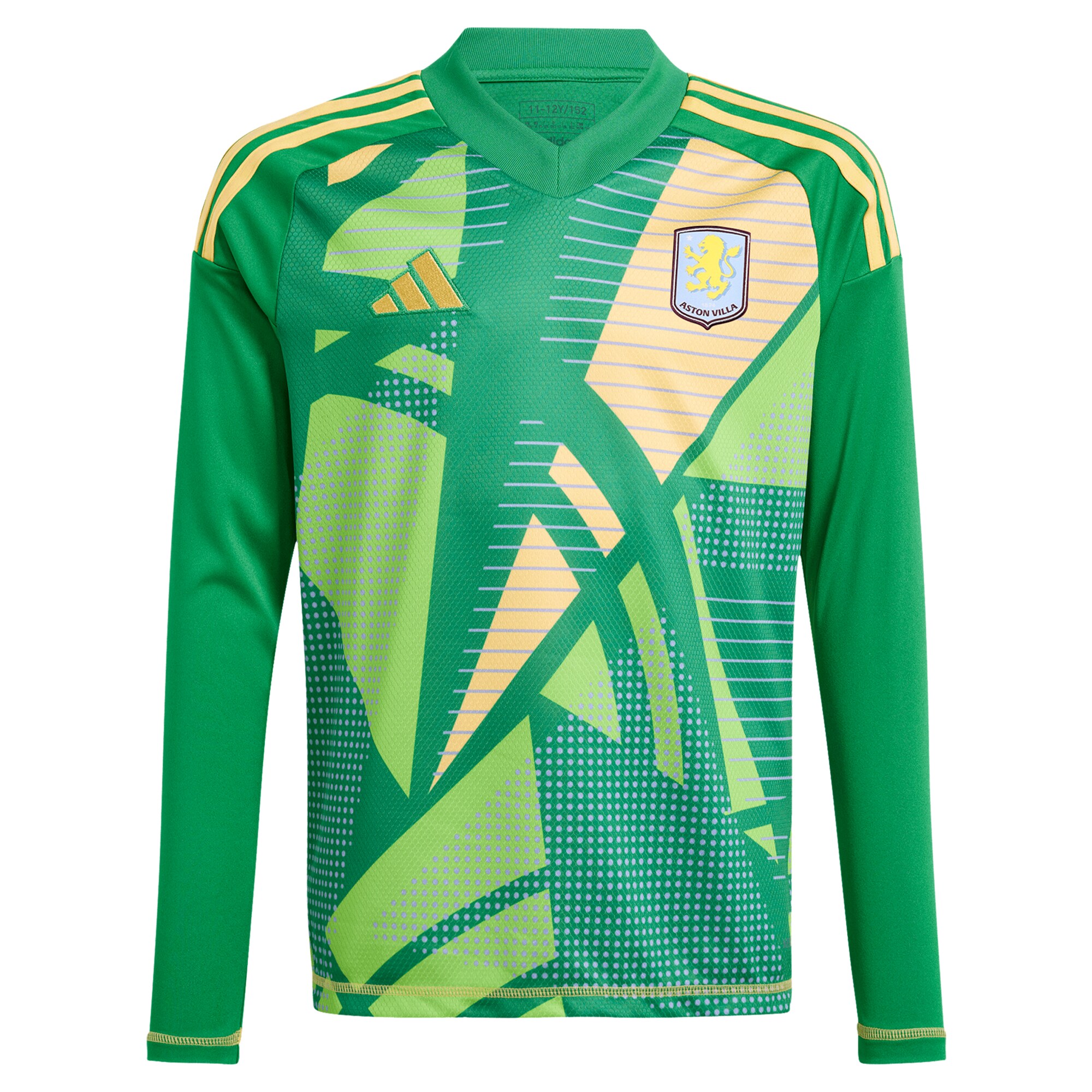 Aston Villa Jerseys - Official aston villa wsl adidas goalkeeper shirt 2024-25 – long sleeve – kids with dangelo 1 printing – 202712206-01 Collection for AVFC Fans