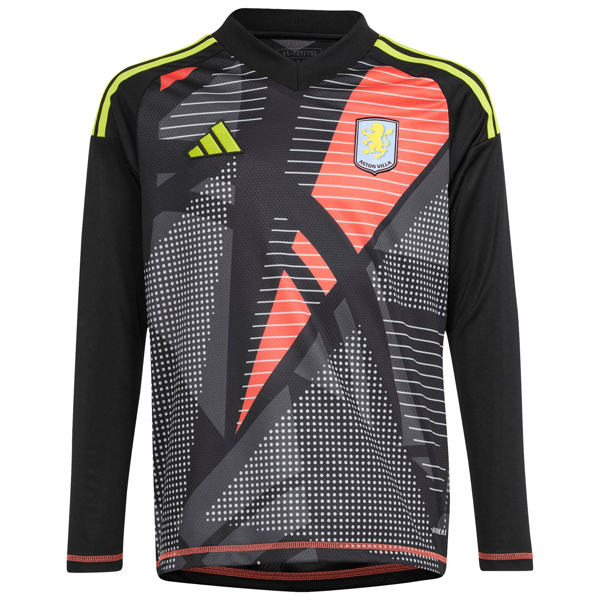 Aston Villa Jerseys - Official aston villa wsl adidas goalkeeper shirt 2024-25 – long sleeve – kids with talbert 26 printing Collection for AVFC Fans