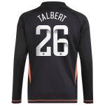 Aston Villa Jerseys - Official aston villa wsl adidas goalkeeper shirt 2024-25 – long sleeve – kids with talbert 26 printing Collection for AVFC Fans