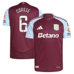 Aston Villa Jerseys - Official aston villa wsl adidas home authentic shirt 2024-25 with corsie 6 printing Collection for AVFC Fans