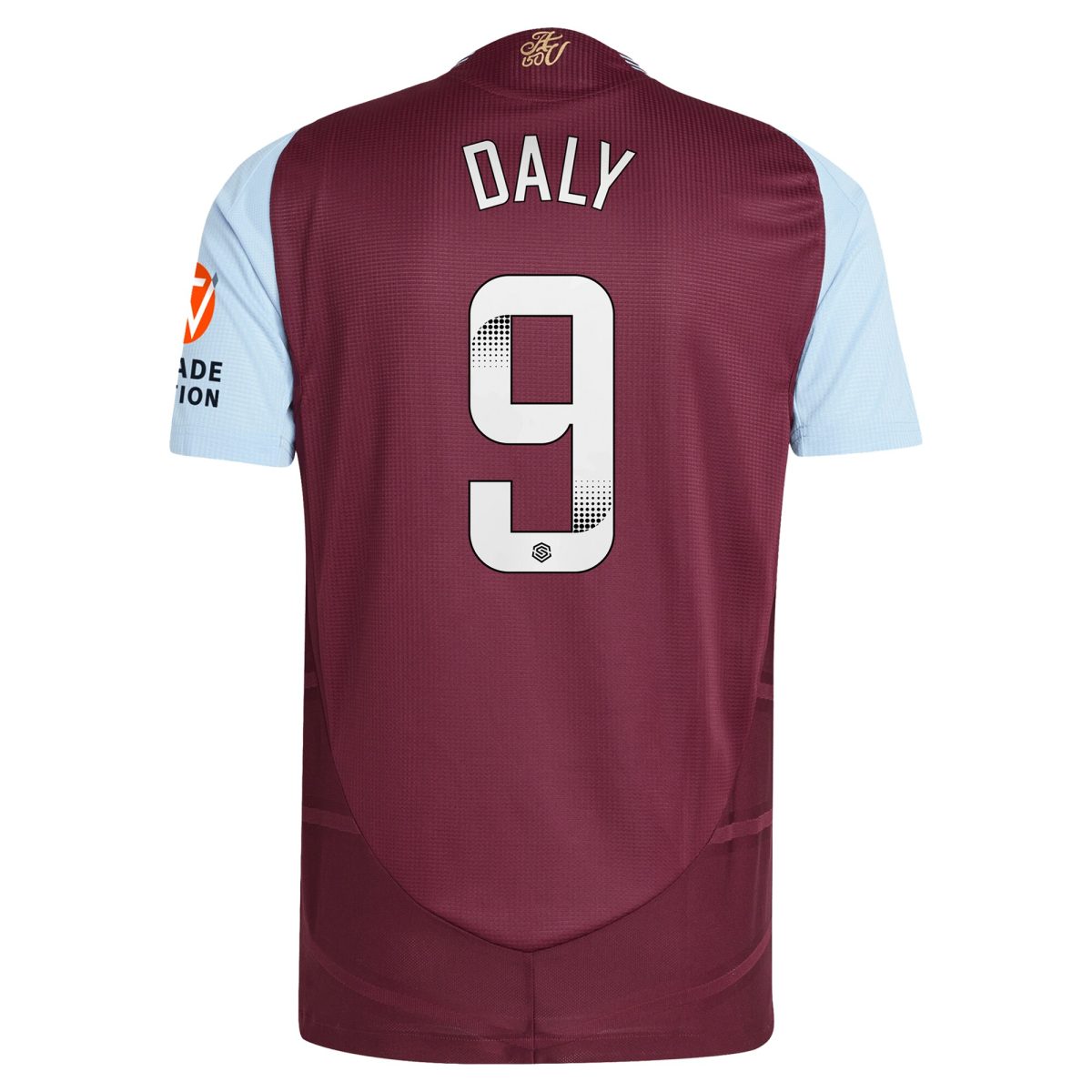 Aston Villa Jerseys - Official aston villa wsl adidas home authentic shirt 2024-25 with daly 9 printing Collection for AVFC Fans