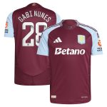 Aston Villa Jerseys - Official aston villa wsl adidas home authentic shirt 2024-25 with gabi nunes 28 printing Collection for AVFC Fans