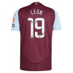 Aston Villa Jerseys - Official aston villa wsl adidas home authentic shirt 2024-25 with leon 19 printing Collection for AVFC Fans