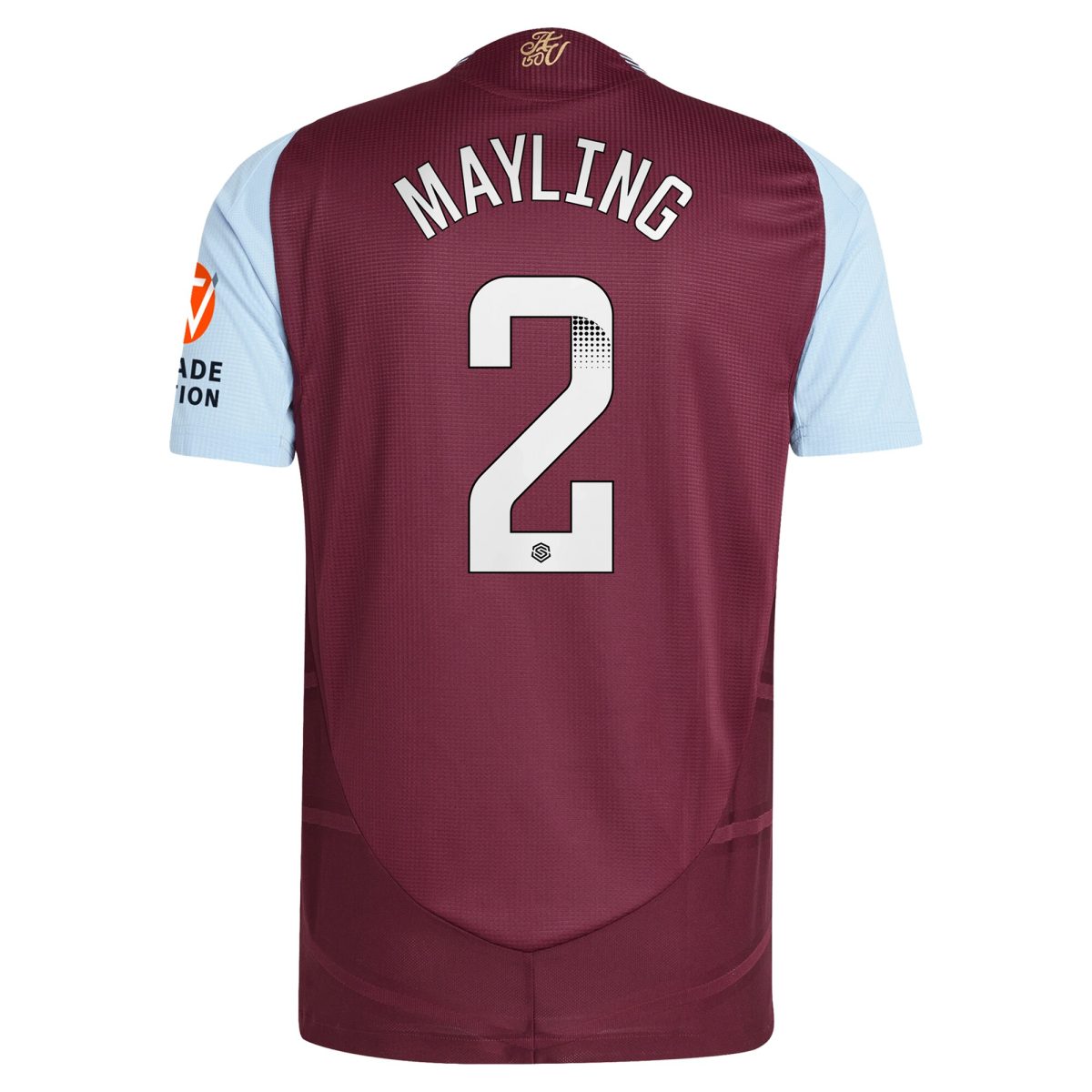 Aston Villa Jerseys - Official aston villa wsl adidas home authentic shirt 2024-25 with mayling 2 printing Collection for AVFC Fans