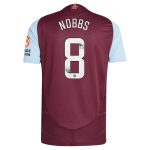 Aston Villa Jerseys - Official aston villa wsl adidas home authentic shirt 2024-25 with nobbs 8 printing Collection for AVFC Fans