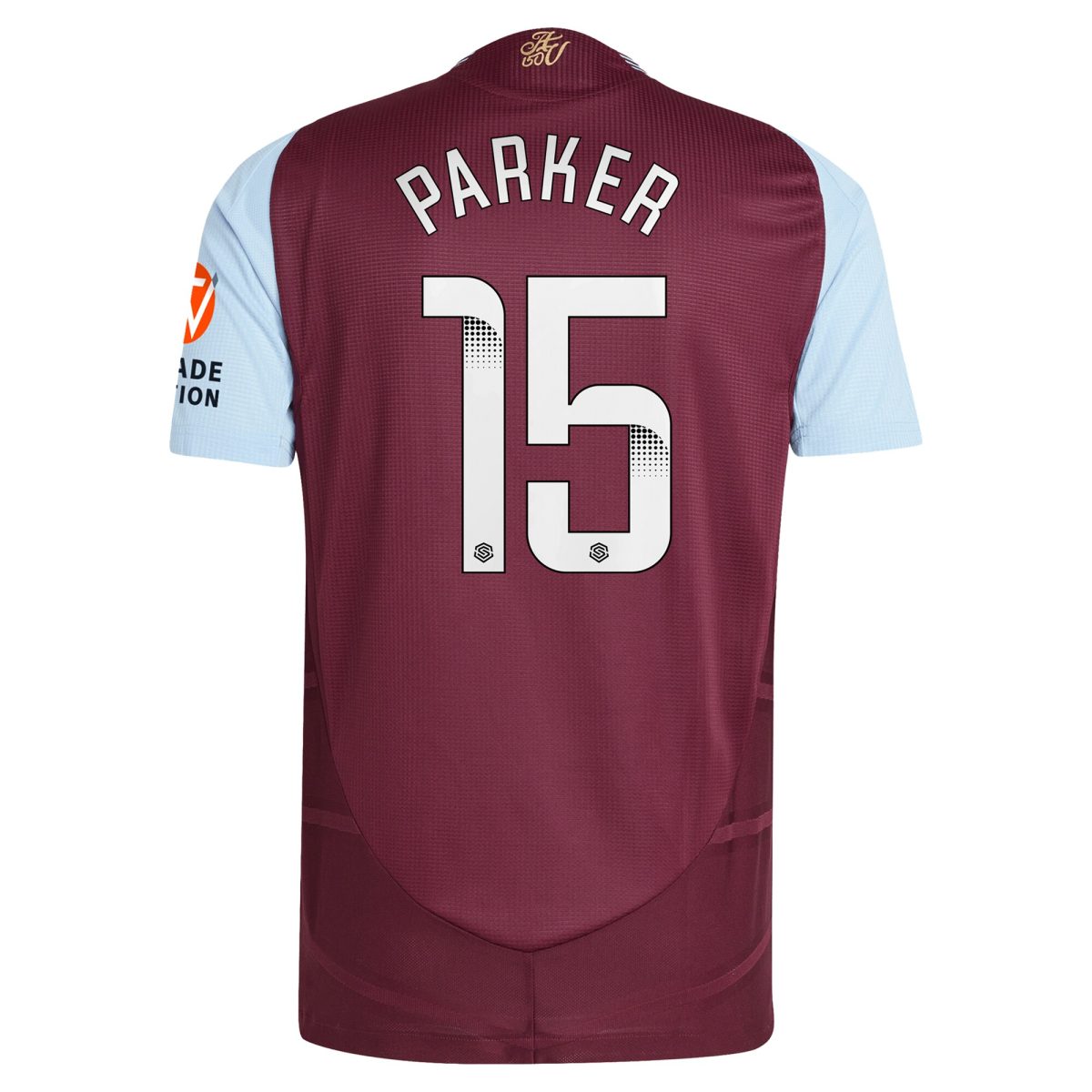 Aston Villa Jerseys - Official aston villa wsl adidas home authentic shirt 2024-25 with parker 15 printing Collection for AVFC Fans