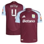 Aston Villa Jerseys - Official aston villa wsl adidas home authentic shirt 2024-25 with patten 4 printing Collection for AVFC Fans