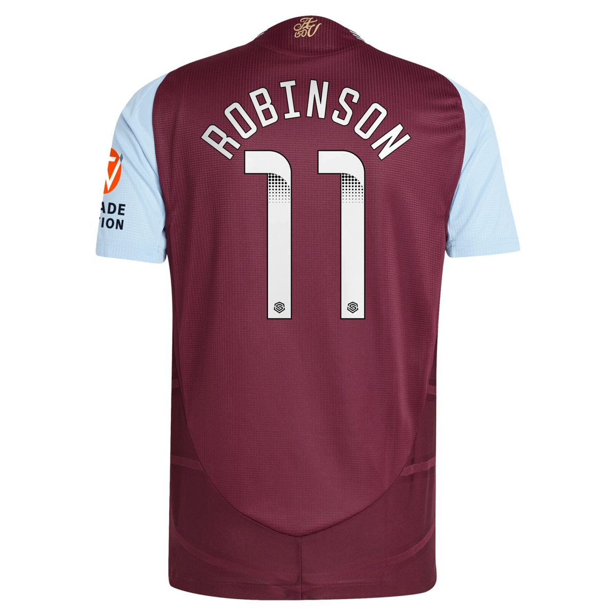 Aston Villa Jerseys - Official aston villa wsl adidas home authentic shirt 2024-25 with robinson 11 printing Collection for AVFC Fans