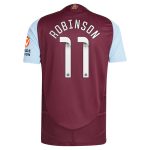 Aston Villa Jerseys - Official aston villa wsl adidas home authentic shirt 2024-25 with robinson 11 printing Collection for AVFC Fans
