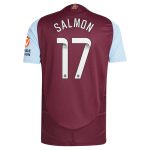 Aston Villa Jerseys - Official aston villa wsl adidas home authentic shirt 2024-25 with salmon 17 printing Collection for AVFC Fans