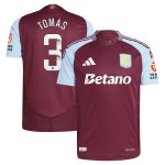 Aston Villa Jerseys - Official aston villa wsl adidas home authentic shirt 2024-25 with tomás 3 printing Collection for AVFC Fans