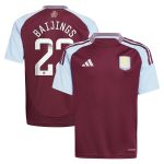 Aston Villa Jerseys - Official aston villa wsl adidas home shirt 2024-25 – kids with baijings 22 printing Collection for AVFC Fans