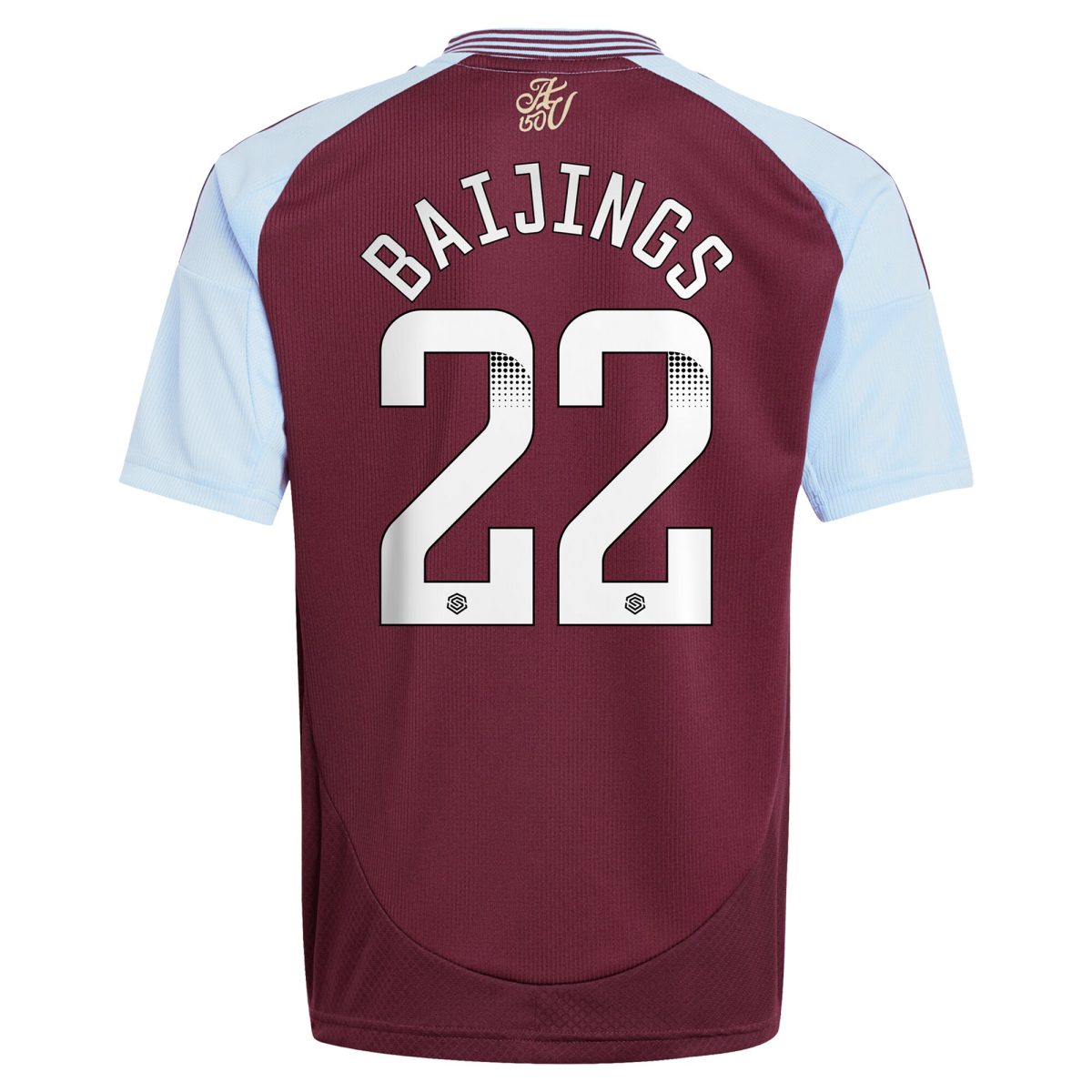 Aston Villa Jerseys - Official aston villa wsl adidas home shirt 2024-25 – kids with baijings 22 printing Collection for AVFC Fans