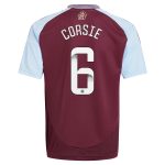 Aston Villa Jerseys - Official aston villa wsl adidas home shirt 2024-25 – kids with corsie 6 printing Collection for AVFC Fans