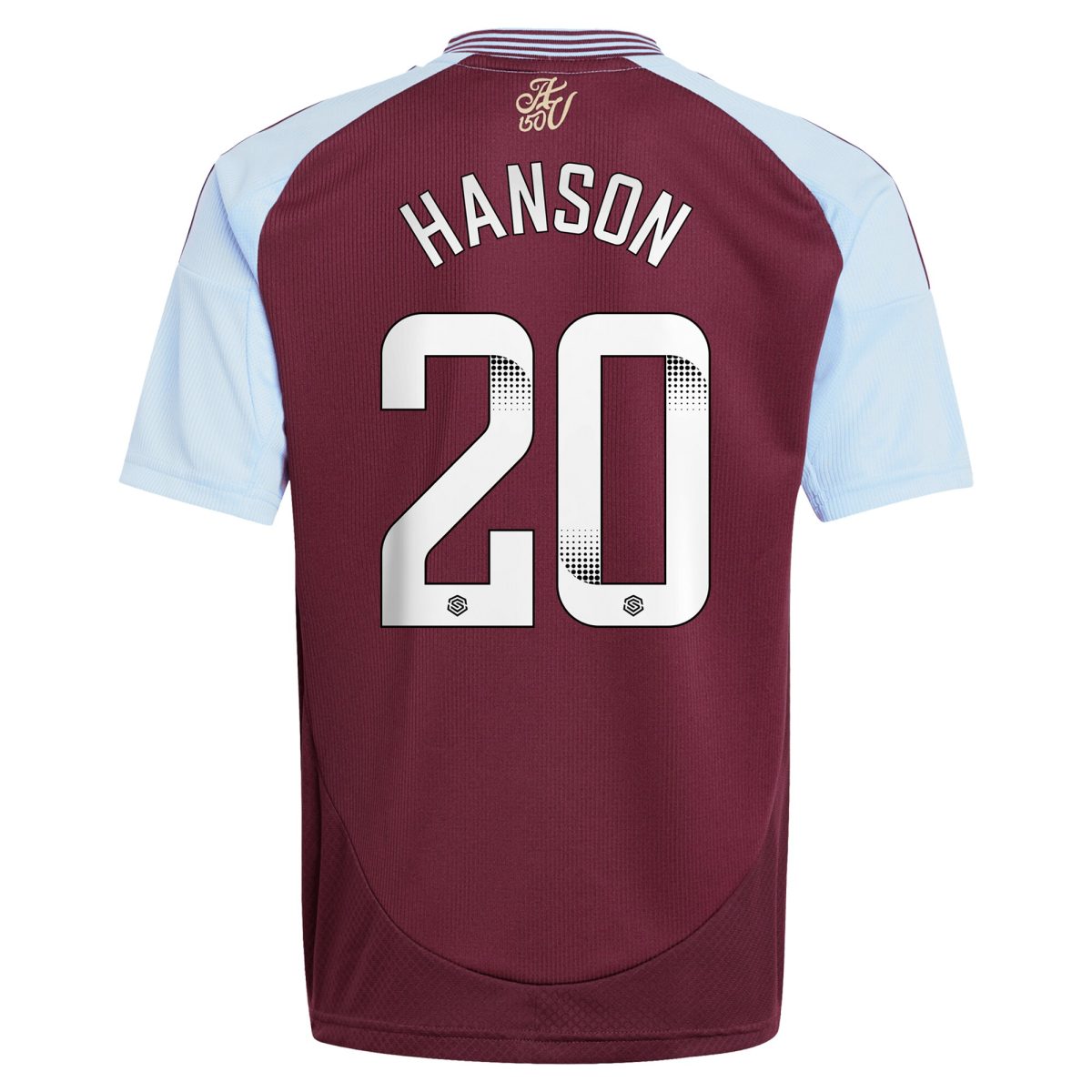 Aston Villa Jerseys - Official aston villa wsl adidas home shirt 2024-25 – kids with hanson 20 printing Collection for AVFC Fans